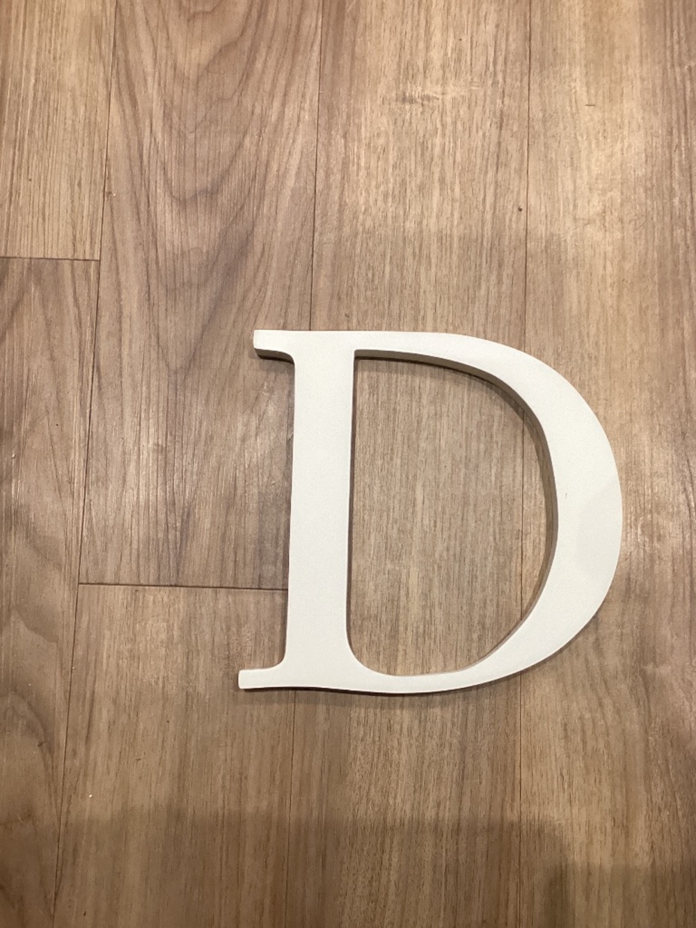 Pottery Barn Kids 8 inch Wood Letter “D” White